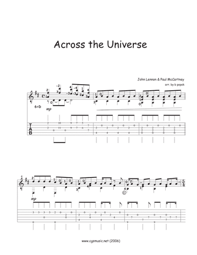 Across The Universe