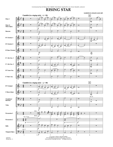 Rising Star - Full Score