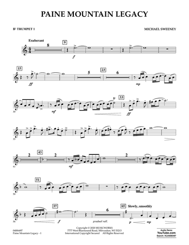Paine Mountain Legacy - Bb Trumpet 1