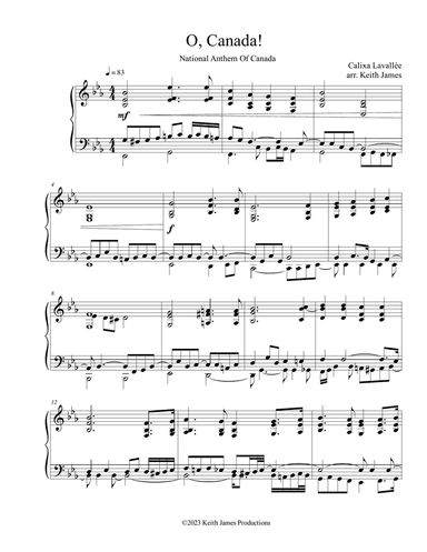 Oh, Canada (National Anthem Of Canada, Hymne national du Canada)
