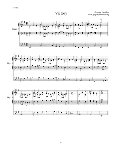 Victory - The Strife is Over - Alternative Harmonization