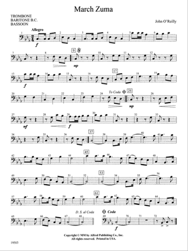 March Zuma: 1st Trombone