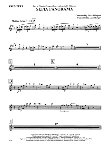 Sepia Panorama: 1st B-flat Trumpet