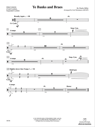 Ye Banks and Braes: 1st Percussion