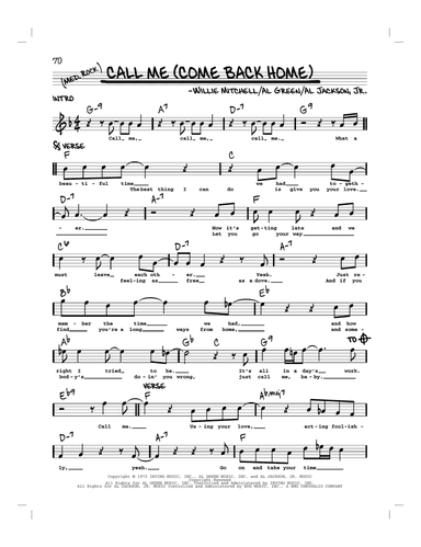 Call Me (Come Back Home)