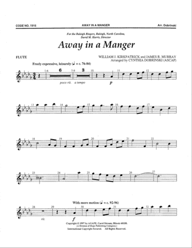 Away in a Manager