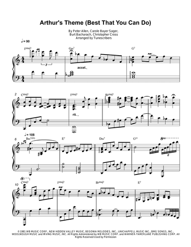 Arthur's Theme (Best That You Can Do)