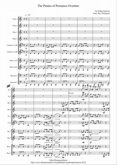 Sullivan: Overture to "The Pirates of Penzance" - symphonic wind