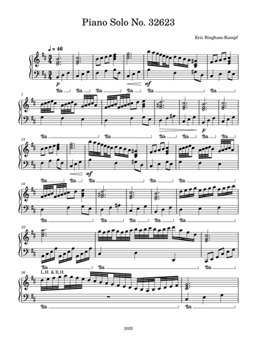 Piano Solo No. 32623