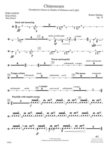 Chiaroscuro: 1st Percussion