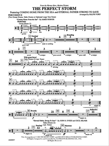 The Perfect Storm (from the Warner Bros. Motion Picture): 2nd Percussion