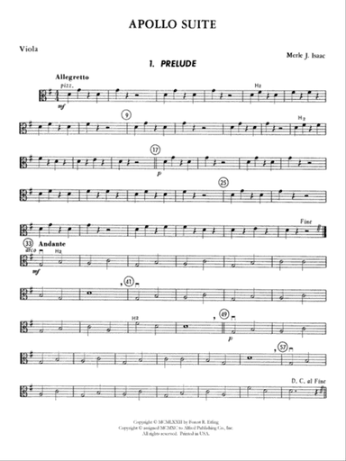The Apollo Suite: Viola