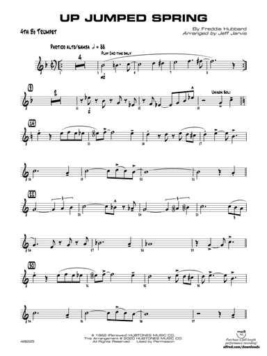 Up Jumped Spring: 4th B-flat Trumpet