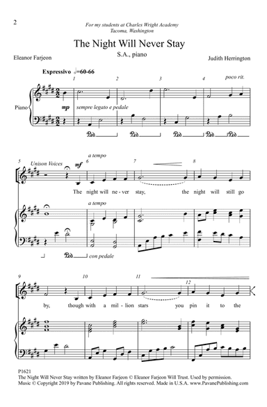 The Night Will Never Stay