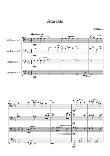 Ataraxis - 'Cello Quartet