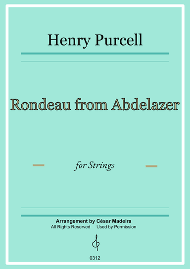 Rondeau from Abdelazer - String Orchestra (Full Score and Parts)