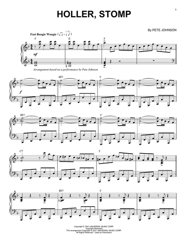 Holler, Stomp (arr. Brent Edstrom)