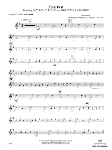 Folk Fest: E-flat Baritone Saxophone