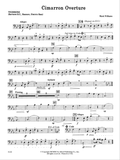Cimarron Overture: 1st Trombone