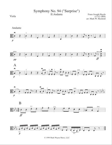 Symphony No. 94 "Surprise", II. Andante