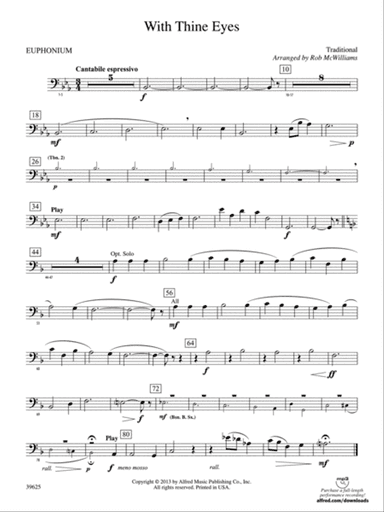 With Thine Eyes: Baritone B.C.