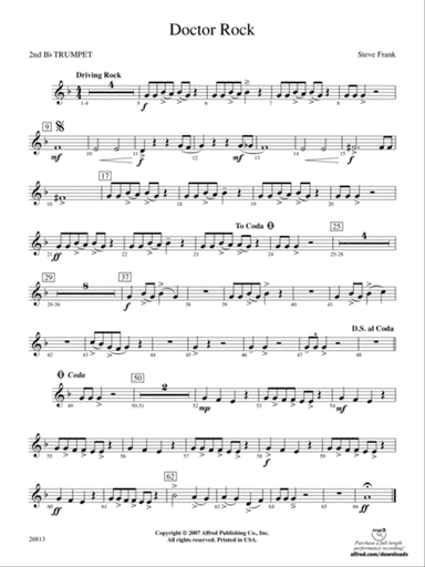 Doctor Rock: 2nd B-flat Trumpet