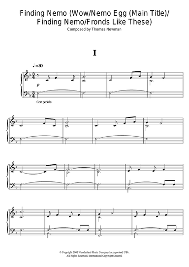 Finding Nemo (Wow/Nemo Egg (Main Title)/Finding Nemo/Fronds Like These)