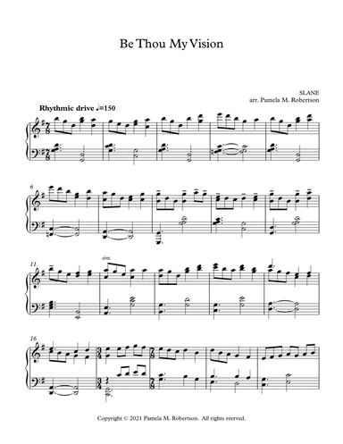 Be Thou My Vision - Advanced Piano Solo