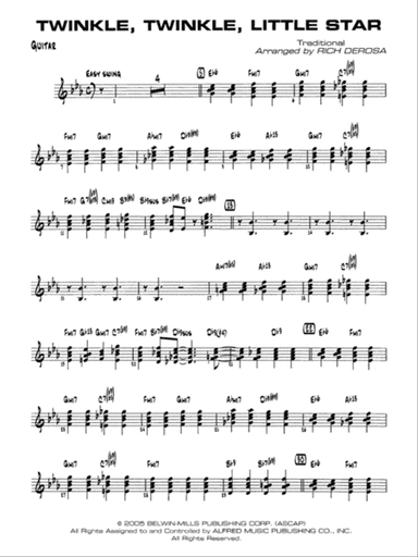 Twinkle, Twinkle Little Star: Guitar