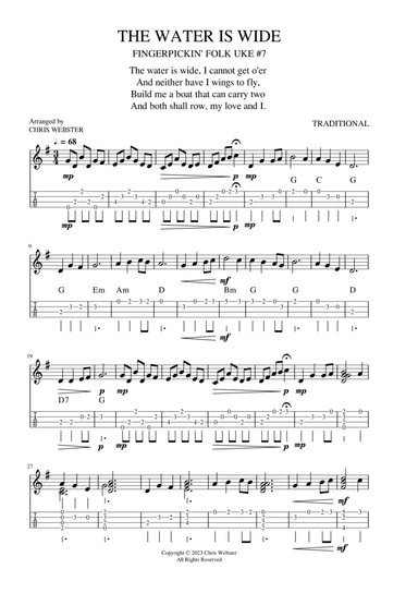 Fingerpickin' Folk Song #7: The Water Is Wide