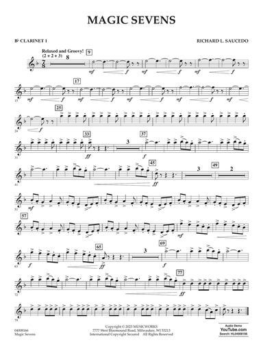 Magic Sevens - Bb Clarinet 1