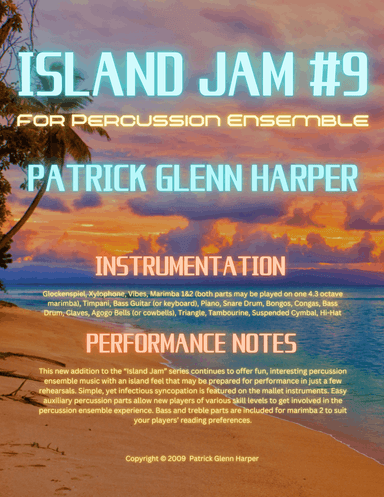 Island Jam #9 - for Percussion Ensemble: Orange Beach
