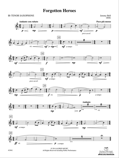 Forgotten Heroes: B-flat Tenor Saxophone