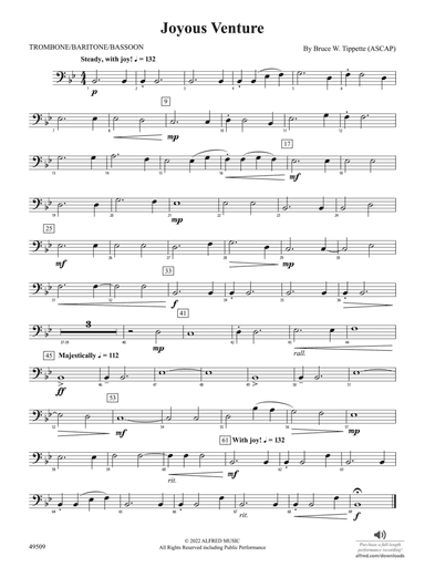 Joyous Venture: 1st Trombone
