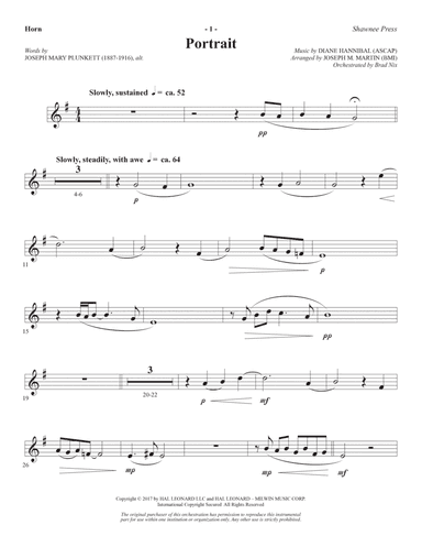 Portrait (Consort) (arr. Joseph M. Martin) - F Horn