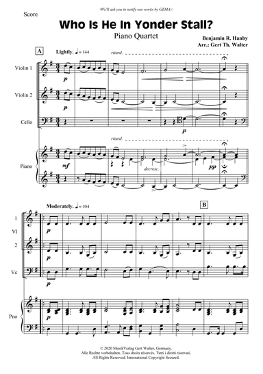 Who Is He In Yonder Stall?