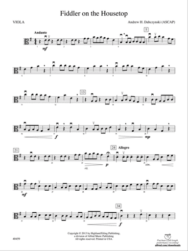 Fiddler on the Housetop: Viola