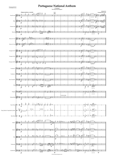 Portuguese National Anthem for Symphony Orchestra (Keith Terrett Olympic Anthem Series)