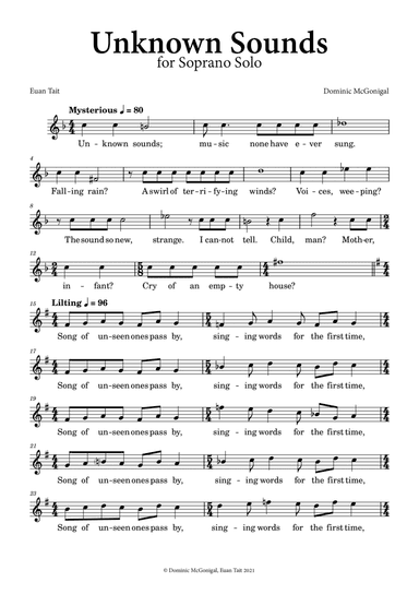 Unknown Sounds (Soprano)
