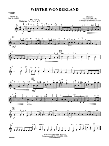 Winter Wonderland: 1st Violin