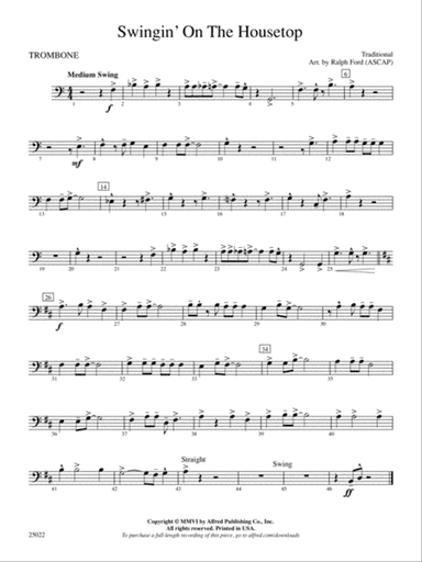 Swingin' on the Housetop: 1st Trombone