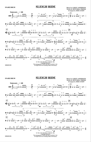 Sleigh Ride: Snare Drum
