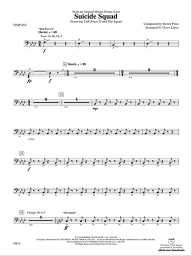 Suicide Squad: Timpani