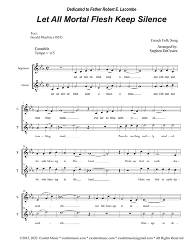 Let All Mortal Flesh Keep Silence (Duet for Soprano and Tenor solo)