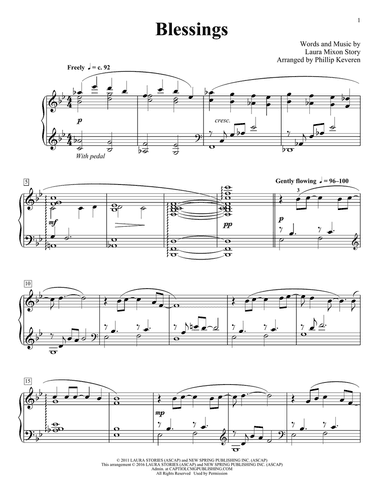 Blessings (arr. Phillip Keveren)
