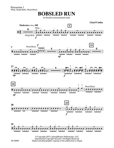 Bobsled Run: Percussion 1