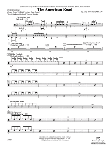 The American Road: 1st Percussion