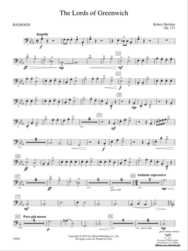 The Lords of Greenwich: Bassoon