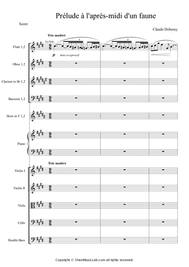 Prelude a l'apres midi d'un faune