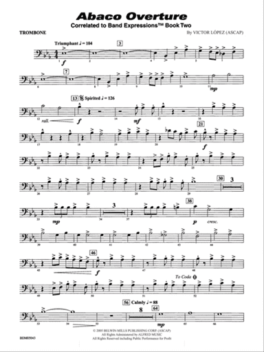 Abaco Overture: 1st Trombone